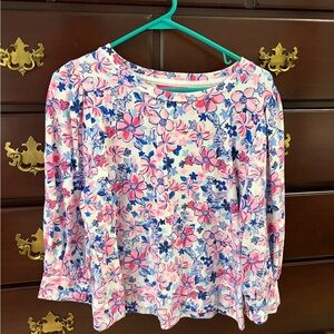 Lilly Pulitzer Pink and Blue Floral Top